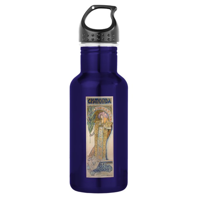 Alphonse Mucha Trinkflasche (Vorderseite)