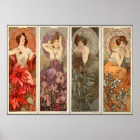 Alphonse Mucha, vier Wertvolle Steine