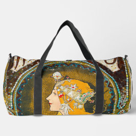 Alphonse Mucha Vintag Whitman's Ad Duffle Bag