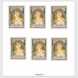 Alphonse Mucha Vintag Whitmans Werbesticker Aufkleber