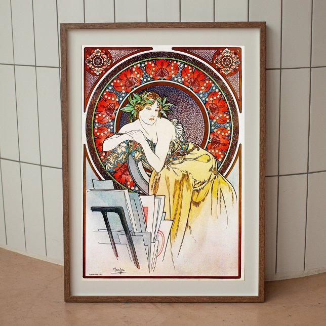 Alphonse Mucha Vintage Plakatwand Kunst Poster (Von Creator hochgeladen)