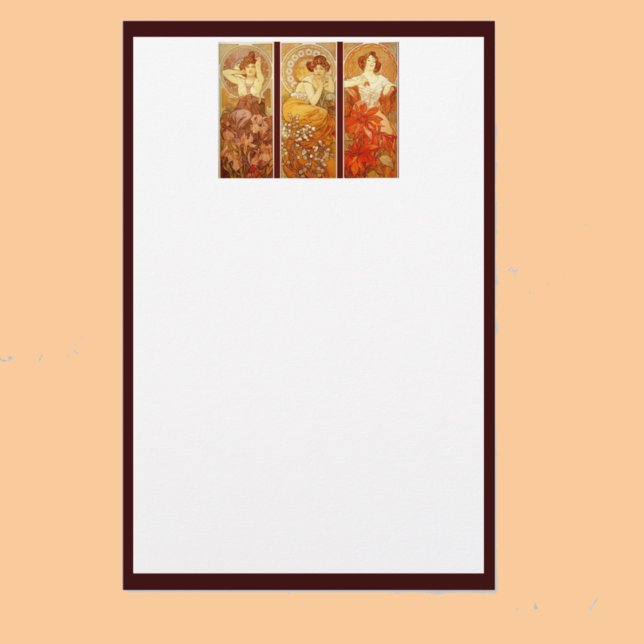 Alphonse Mucha wertvolle Steine Briefpapier (Von Creator hochgeladen)