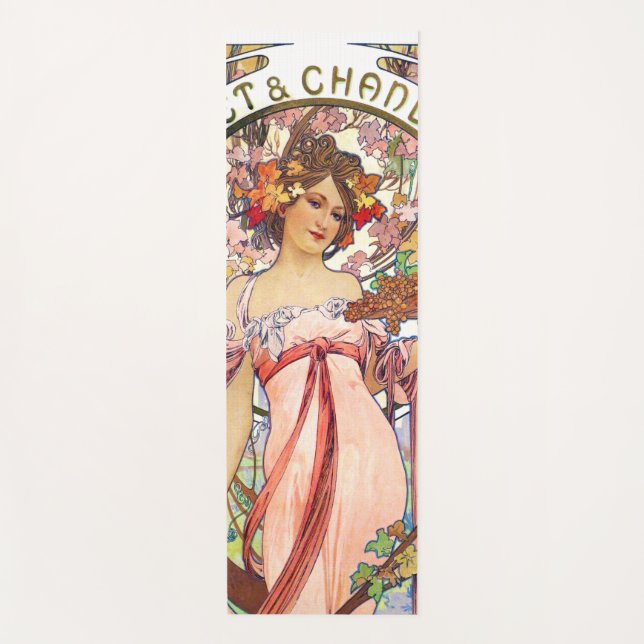 Alphonse Mucha Yogamatte (Vorderseite)