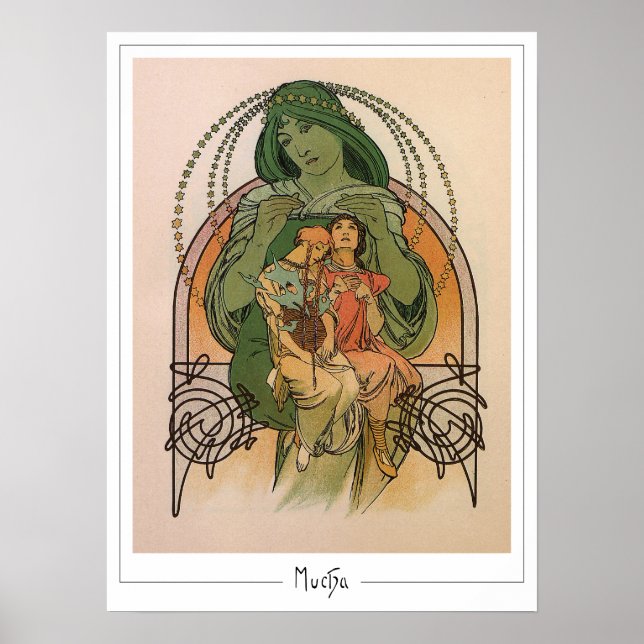 Alphonse Mucha Zedign Art Poster #232 (Vorne)