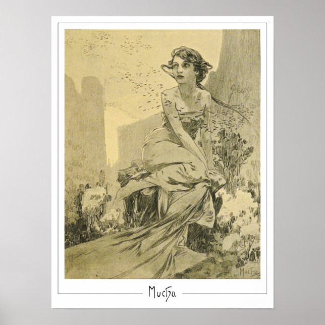 Alphonse Mucha Zedign Art Poster #290 (Vorne)