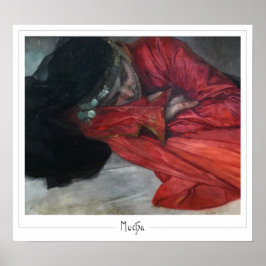 Alphonse Mucha Zedign Art Poster #342