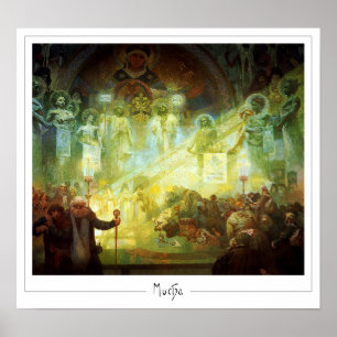 Alphonse Mucha Zedign Kunstposter #181 Poster