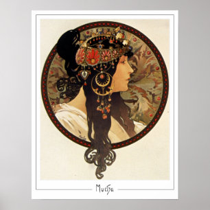 Alphonse Mucha Zedign Kunstposter #401 Poster