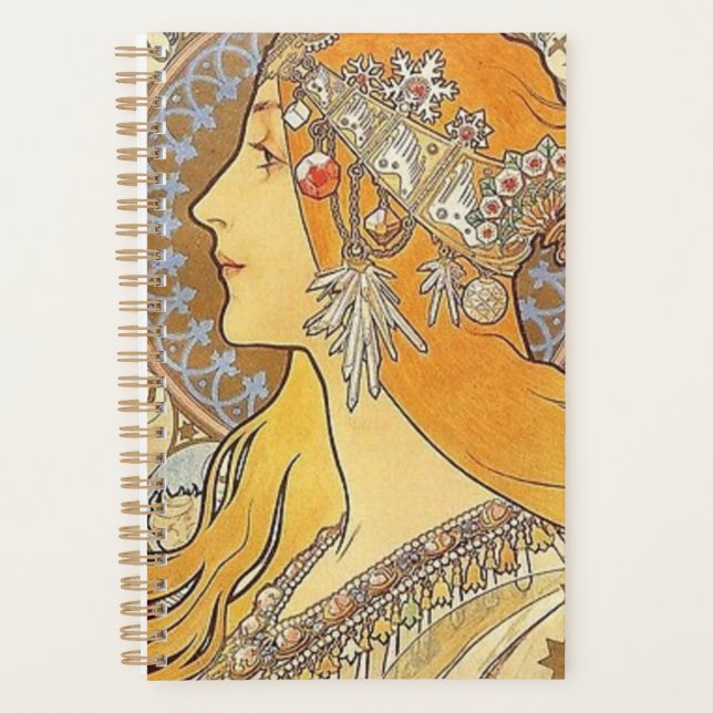 Alphonse Mucha Zodiac Planer (Vorderseite)