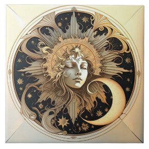 Alphonse Mucha Zodiac Wanddekoration Art Nouveau K Fliese