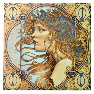 Alphonse Mucha Zodiac Wanddekoration Art Nouveau K Fliese