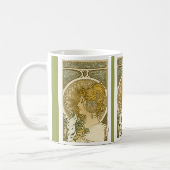 Alphonse Muchas La Plume Kaffeetasse (Links)