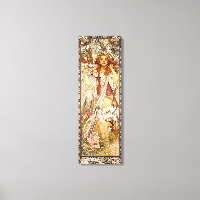 Alphonse Muchas Maude Adams als Joan of Arc Leinwanddruck (Vorderseite)