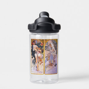 Alphonso Mucha Illustrationen auf Trinkflasche