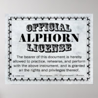 Alphorn-Lizenz