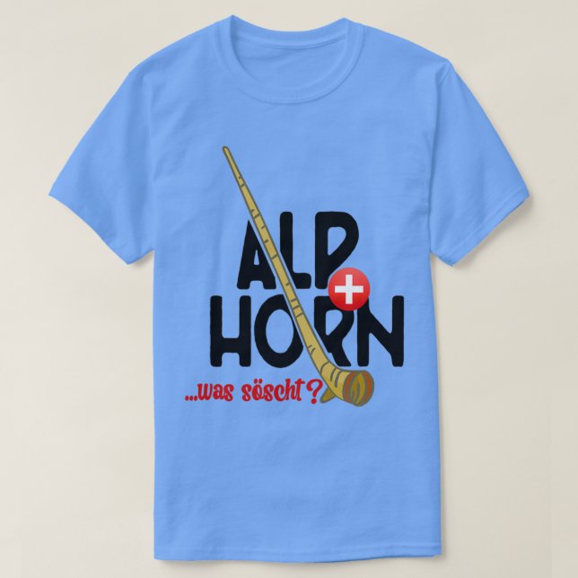 Alphorn Switzerland What Socks T-Shirt (Design vorne)