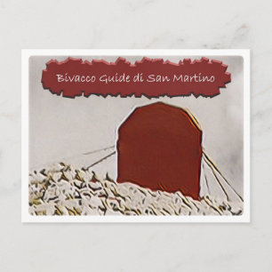 Alphütte Bivacco Guide di San Martino Dolomiti Postkarte
