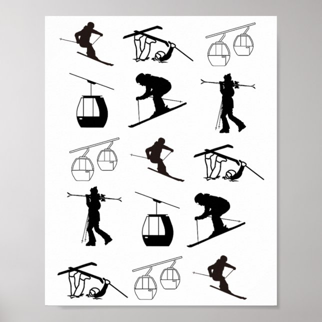 Alpin Ski Poster (Vorne)