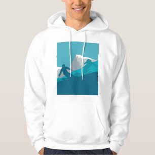 Alpin Skifahren Hoodie