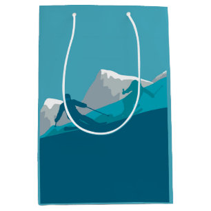Alpin Skifahren Mittlere Geschenktüte