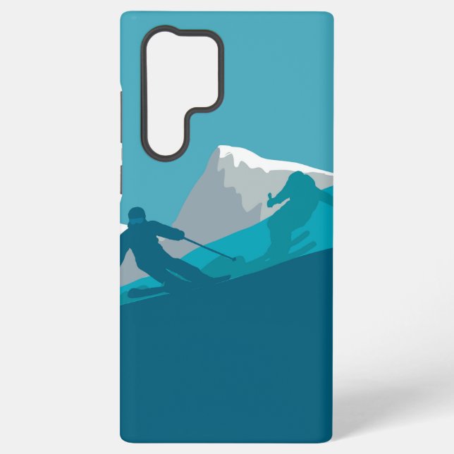 Alpin Skifahren Samsung Galaxy Hülle (Rückseite)