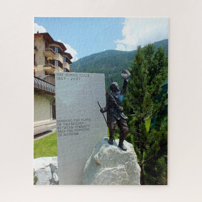 Alpine-Club-Statue, Zermatt, Schweiz (Vertikal)