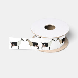 Alpine Dairy Goat Farm White Satinband