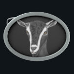Alpine Dairy Goat Gürtelschnalle<br><div class="desc">Alpine Milchziegenstift gezeichnet und auf schwarzem Hintergrund - Ändern Sie die Hintergrundfarbe,  indem Sie diesen Knopf anpassen und dann die Bearbeitung für die Hintergrundfarbe ablegen</div>