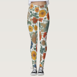 Alpine Fusion: Bayerisches Muster Leggings