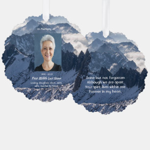 Alpine-Gedenk-Andenken Ornament Karte