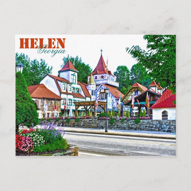Alpine Helen, Georgia, USA. Postkarte (Vorderseite)