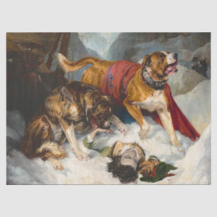 Alpine Mastiffs rebellieren einen gestörten Reisen Seidenpapier