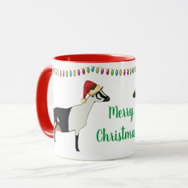 Alpine Milchziege Weihnachten Tasse