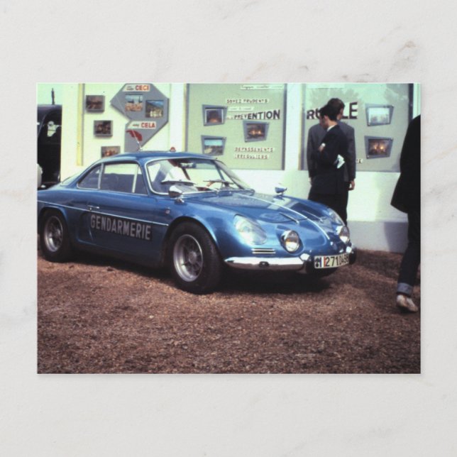 Alpine Renault Le Mans 1968 Postkarte (Vorderseite)