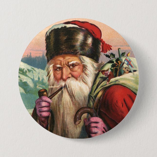 Alpine Santa Button (Vorderseite)