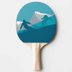 Alpine Skiers Bergwandern im Val Piora Tischtennis Schläger