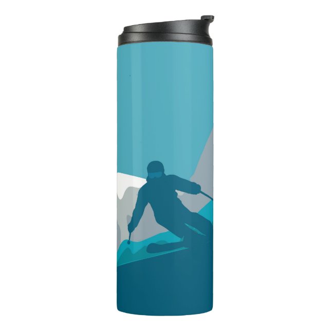 Alpine Skiers Freestyle Ski Thermosbecher (Nach links gedreht)