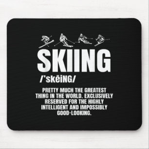 Alpine Skipiste Abfahrt Skifahren Skifahren Mousepad