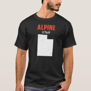 Alpine Utah USA Staat America Travel Utahan T-Shirt