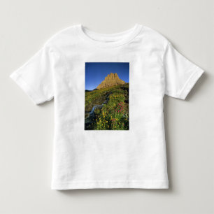 Alpine Wildblumen & Mt Clements am Logan Pass Kleinkind T-shirt