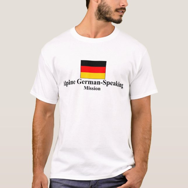 Alpiner Deutsch sprechender LDS Auftrag-T - Shirt (Vorderseite)
