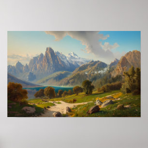 Alpiner See Poster