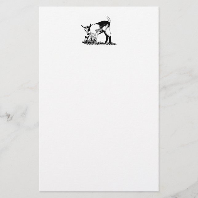 Alpines Kind Briefpapier (Vorderseite)