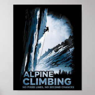 Alpines Klettern Keine Fixierten Routen Keine Zwei Poster