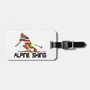 Alpines Skifahren Gepäckanhänger
