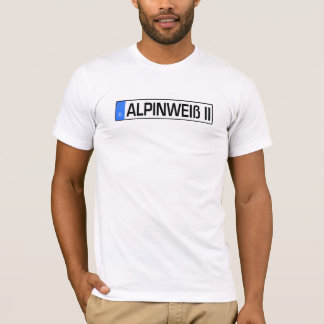 Alpines Weiß II Euro-Kennzeichen T-Shirt