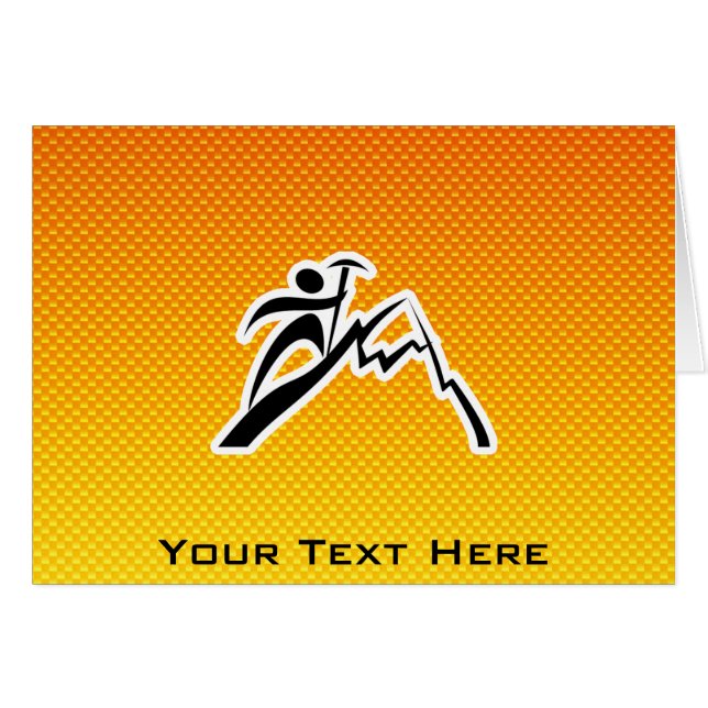 Alpinisme jaune-orange (Devant horizontal)