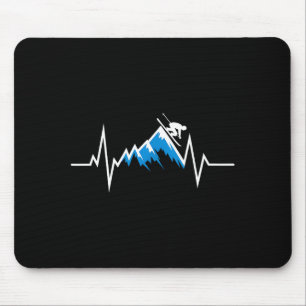 Alpinski heartbeat Skifanatiker Alpine s Mousepad
