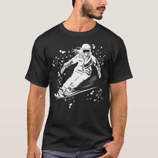 Alpinskifahrer Wintersport Nordic T-Shirt