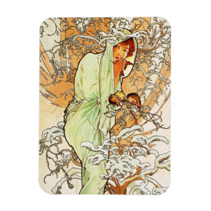 Alpohnse Mucha - Magnet d'hiver